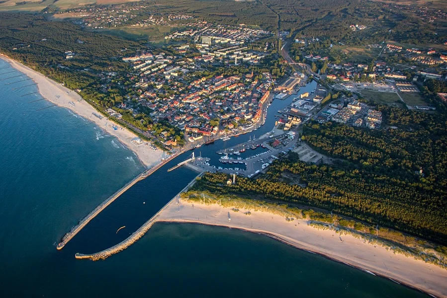 Port Ustka od strony redy